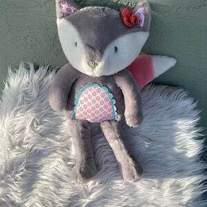Levtex Baby Fiona the Fox Plush 18" Gray Stuffed Animal Toy